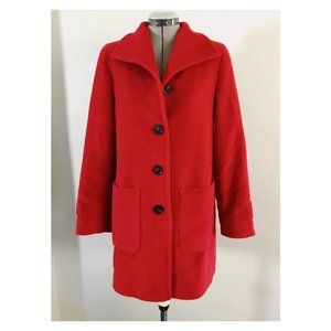 Schneiders Salzburg Sz 8 Wool Angora Blend Coat Single Breasted